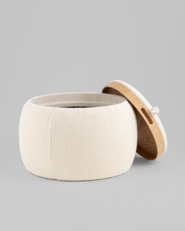 Пуф-трансформер Stool Group Люкке с крышкой, бежевый