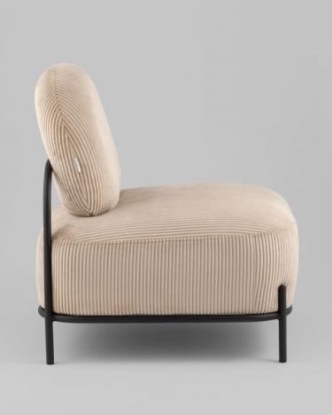 Кресло Stool Group Стоун К велюр рельефный бежевый