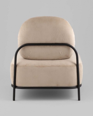 Кресло Stool Group Стоун К велюр рельефный бежевый