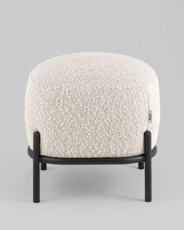 Пуф Stool Group Стоун П ткань букле молочный