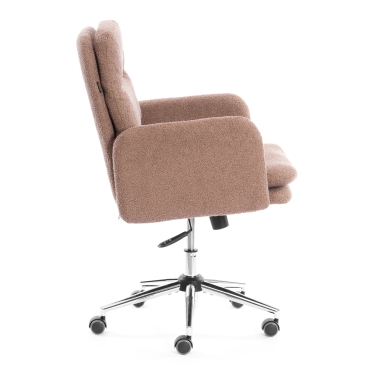 Кресло Tetchair Dover хром букле, коричневый, barni cocoa