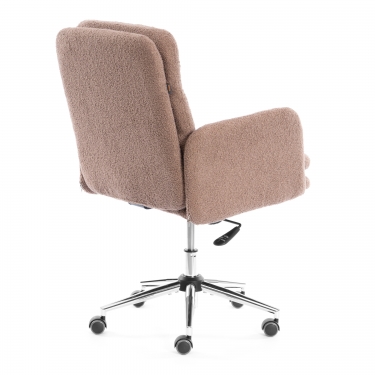 Кресло Tetchair Dover хром букле, коричневый, barni cocoa