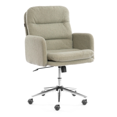 Кресло Tetchair Dover хром букле, олива, barni dusty green