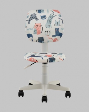 Кресло Stool Group ЛОЛО Cats пластик белый
