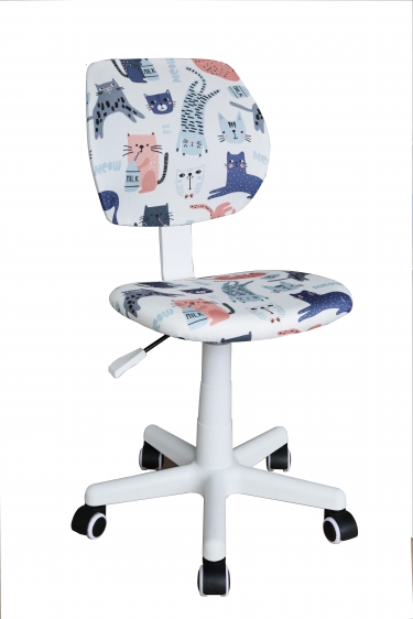 Кресло Stool Group ЛОЛО Cats пластик белый