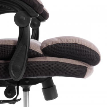 Кресло Tetchair Chief metalBL ткань, светло-коричневый, KUB 03/TW-24