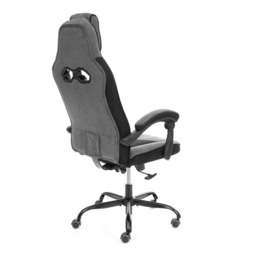 Кресло Tetchair Arena metalBL ткань,велюр, серый/черный, KUB 05/TW-11/35