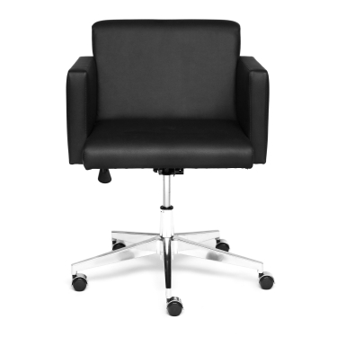 Кресло офисное Tetchair BRUNO Кожа + кож.зам, черный