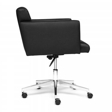 Кресло офисное Tetchair BRUNO Кожа + кож.зам, черный