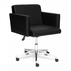 Кресло офисное Tetchair BRUNO Кожа + кож.зам, черный