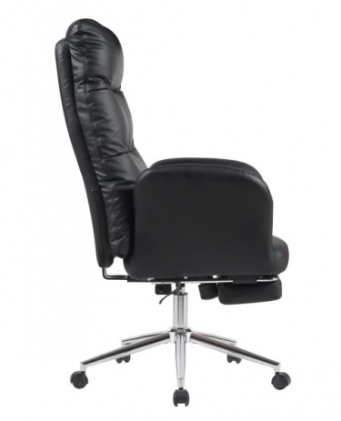 Кресло руководителя Stool Group TopChairs Solid с оттоманкой черный