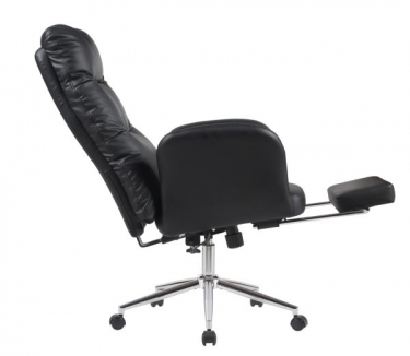 Кресло руководителя Stool Group TopChairs Solid с оттоманкой черный