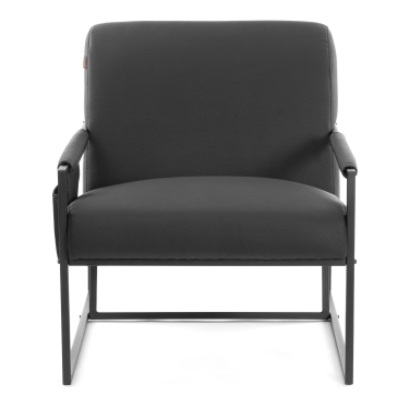 Кресло Tetchair Charli LUX/Чарли Люкс экокожа , Sharp Черный, 70х80х82 см