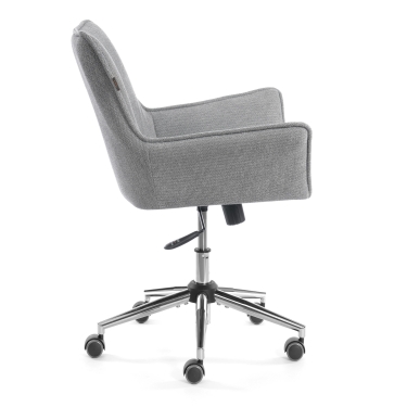 Кресло Tetchair Murano/Мурано хром велюр/букле HYP, светло-серый