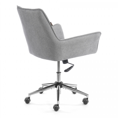 Кресло Tetchair Murano/Мурано хром велюр/букле HYP, светло-серый