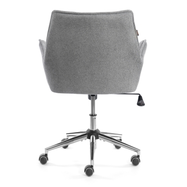 Кресло Tetchair Murano/Мурано хром велюр/букле HYP, светло-серый