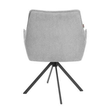 Кресло Tetchair Murano/Мурано опора 360, велюр/букле HYP, светло-серый