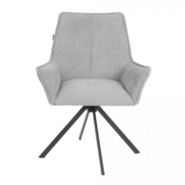 Кресло Tetchair Murano/Мурано опора 360, велюр/букле HYP, светло-серый