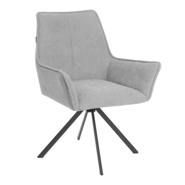 Кресло Tetchair Murano/Мурано опора 360, велюр/букле HYP, светло-серый