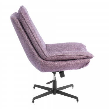 Кресло лаунж Tetchair Cosmo велюр/букле, VT shape wood rose