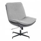 Кресло лаунж Tetchair Cosmo велюр/букле/экокожа, VT shape silver/графит