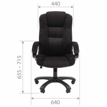 Кресло офисное Chairman CHAIRMAN HOME 600 велюр Серый