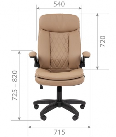 Кресло офисное Chairman CHAIRMAN 533 экокожа Бежевый