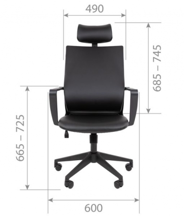 Кресло руководителя Chairman Chairman 545 экокожа Коричневый