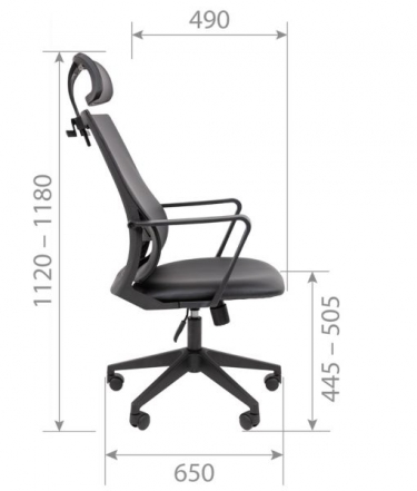 Кресло руководителя Chairman Chairman 545 экокожа Коричневый