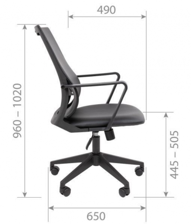 Кресло руководителя Chairman Chairman 545 БП экокожа Коричневый