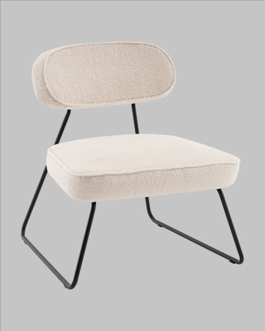 Кресло Stool Group Kate new ткань букле бежевый