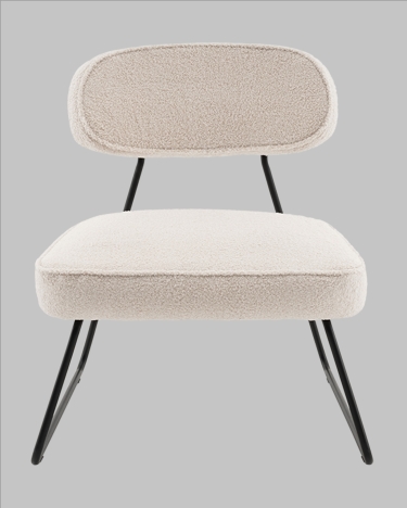 Кресло Stool Group Kate new ткань букле бежевый