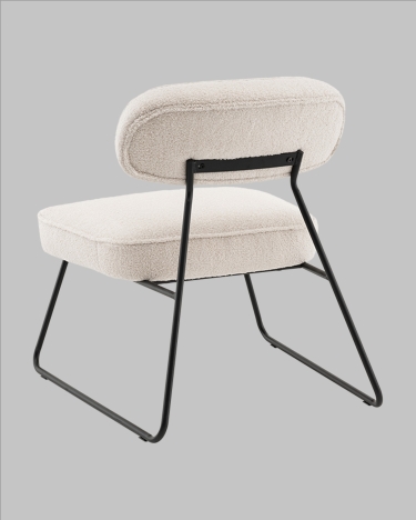 Кресло Stool Group Kate new ткань букле бежевый