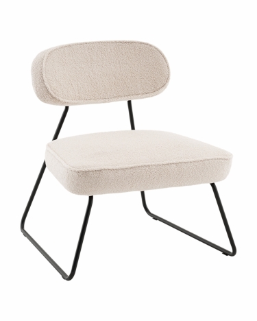 Кресло Stool Group Kate new ткань букле бежевый