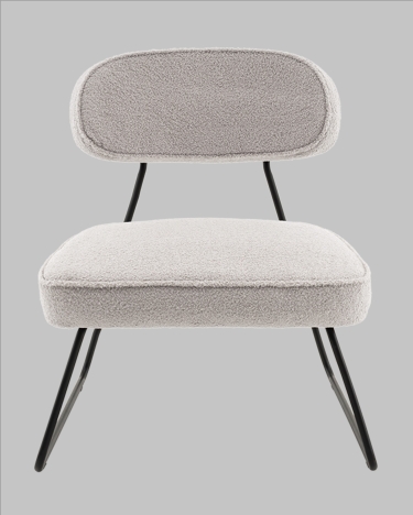 Кресло Stool Group Kate new ткань букле светло-серый
