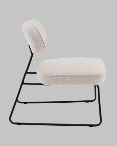 Кресло Stool Group Kate new ткань букле светло-серый