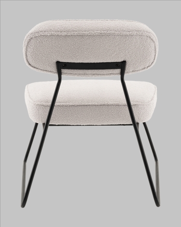 Кресло Stool Group Kate new ткань букле светло-серый