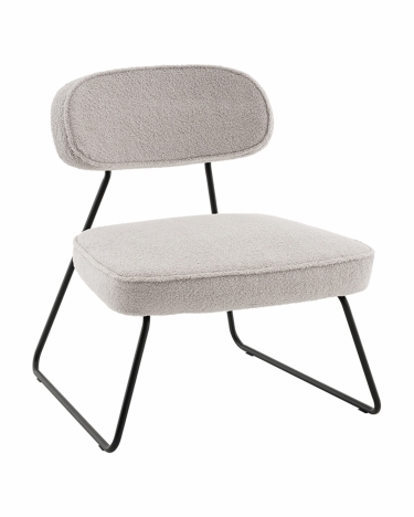 Кресло Stool Group Kate new ткань букле светло-серый