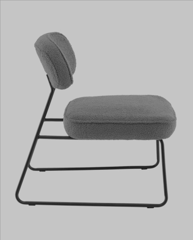 Кресло Stool Group Kate new ткань букле темно-серый