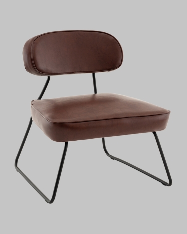 Кресло Stool Group Kate new ткань экокожа бордово-коричневый