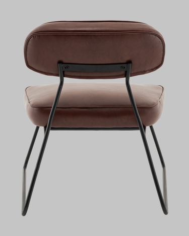 Кресло Stool Group Kate new ткань экокожа бордово-коричневый