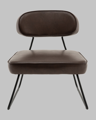 Кресло Stool Group Kate new ткань экокожа коричневый