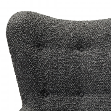 Кресло R-home Хайбэк темно-серый/т.орех