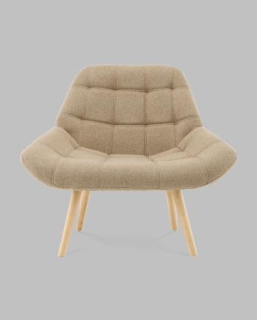 Кресло Stool Group Олби Квадро бежевый