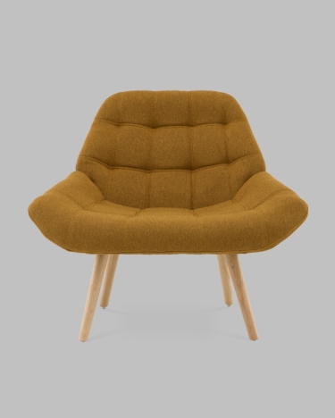 Кресло Stool Group Олби Квадро горчичный