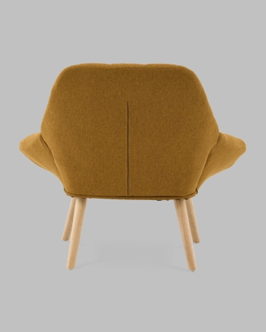Кресло Stool Group Олби Квадро горчичный