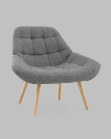 Кресло Stool Group Олби Квадро серый