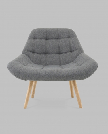 Кресло Stool Group Олби Квадро серый