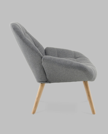 Кресло Stool Group Олби Квадро серый