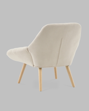 Кресло Stool Group Олби Страйпс белый